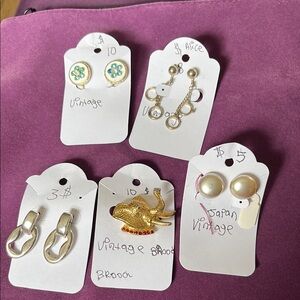 Alice & You Gold and Silver Fashion Earrings Collection